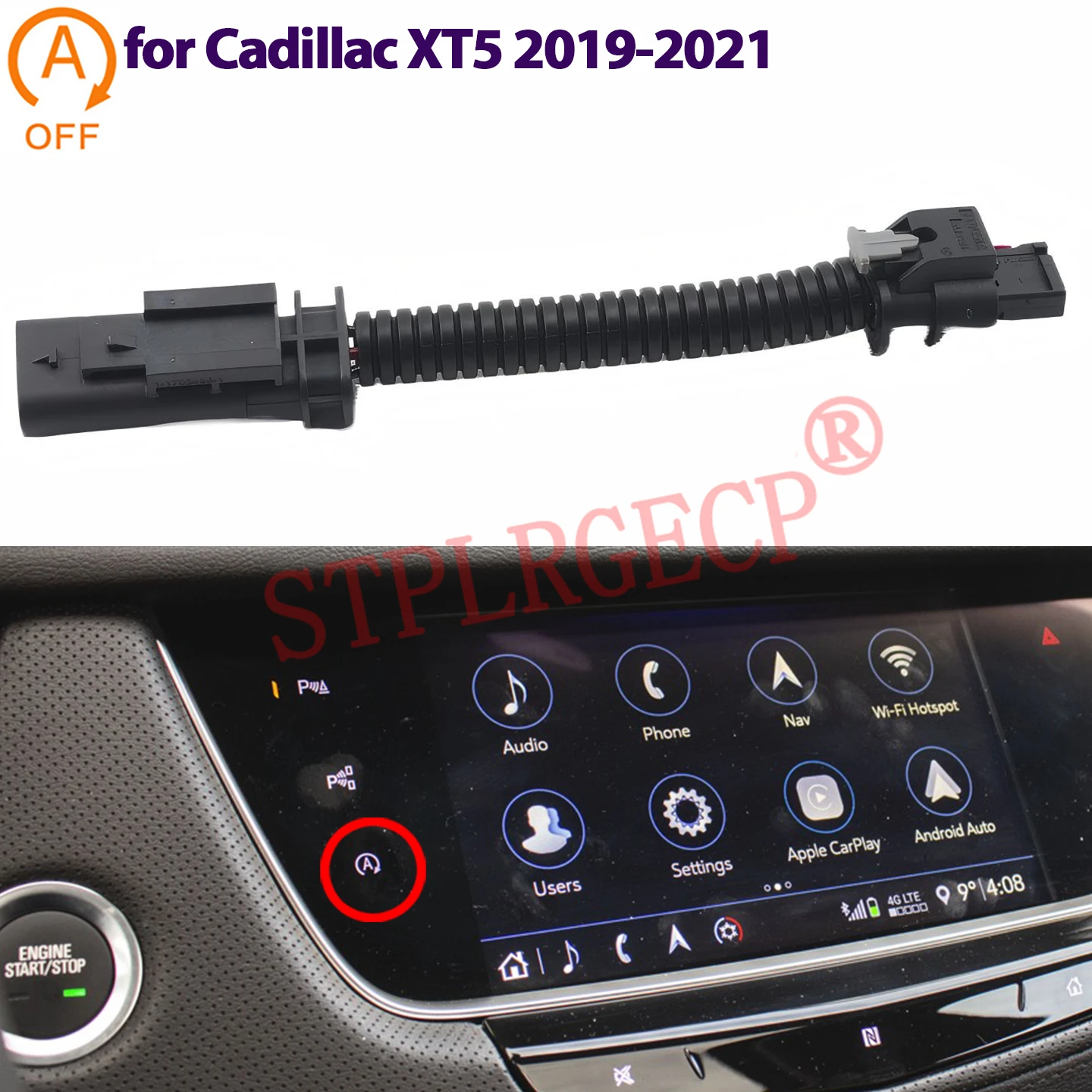 For Cadilla XT5 2019-2021 Car Automatic Start Stop Engine System Off Stop Start Canceller Plug Cable Accessories
