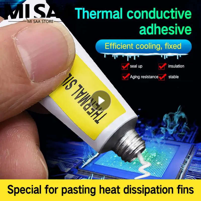 1-Thermal Pads Conductive Heatsink Glue 5g Plaster Viscous Adhesive Glue For Chip VGA RAM LED IC Cooler Radiator Cooling