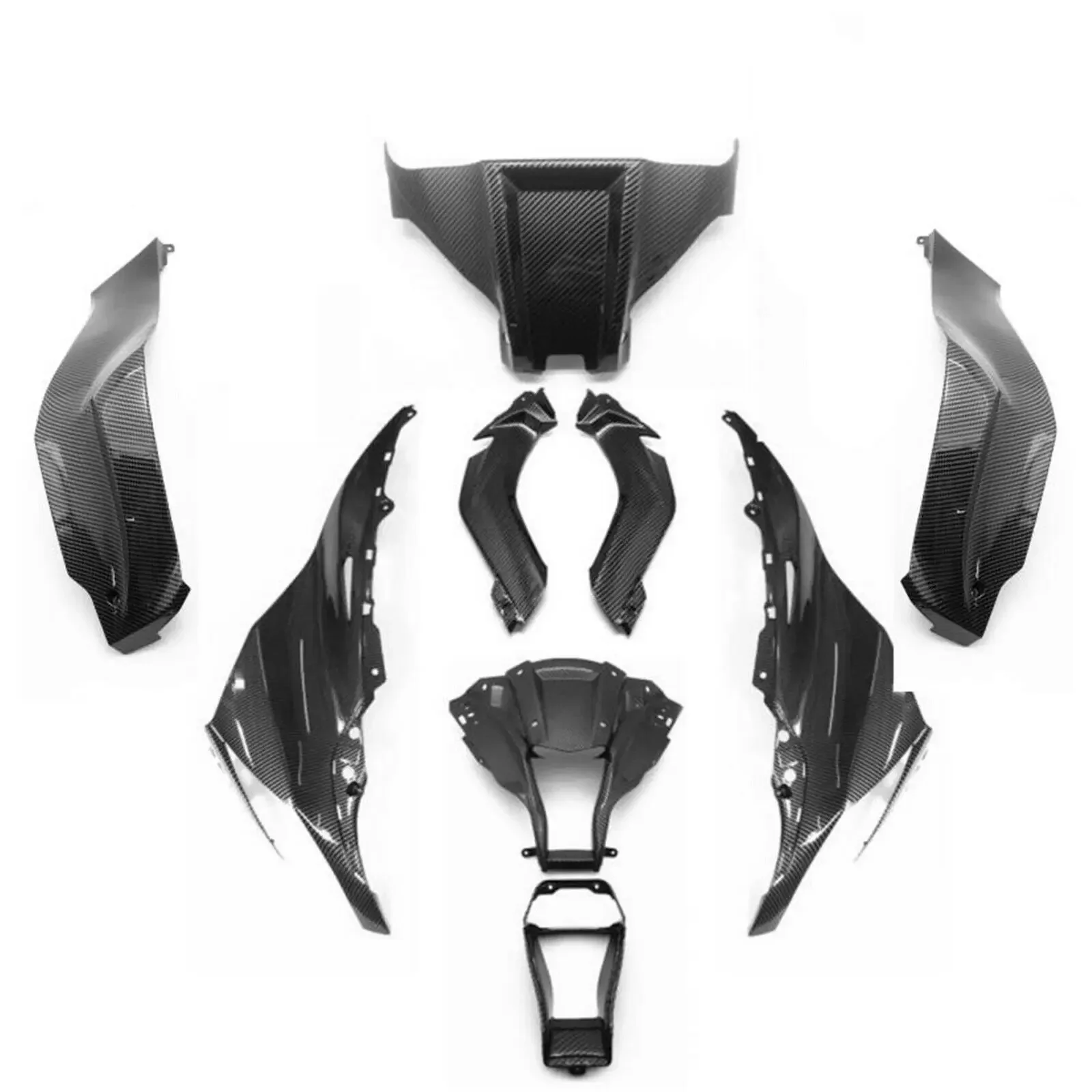 

For Kawasaki NINJA ZX-10R ZX10R 2011 2012 2013 2014 2015 Front Fairing Set Bodywork Kit Carbon Fiber Color