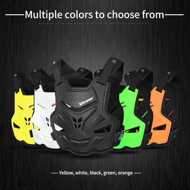 

Men VEMAR Off-road Motorcycle Body Armor Clothing Riding Racing Anti-Fall Chest Protector Hemp Rope Pattern Motocross Armor