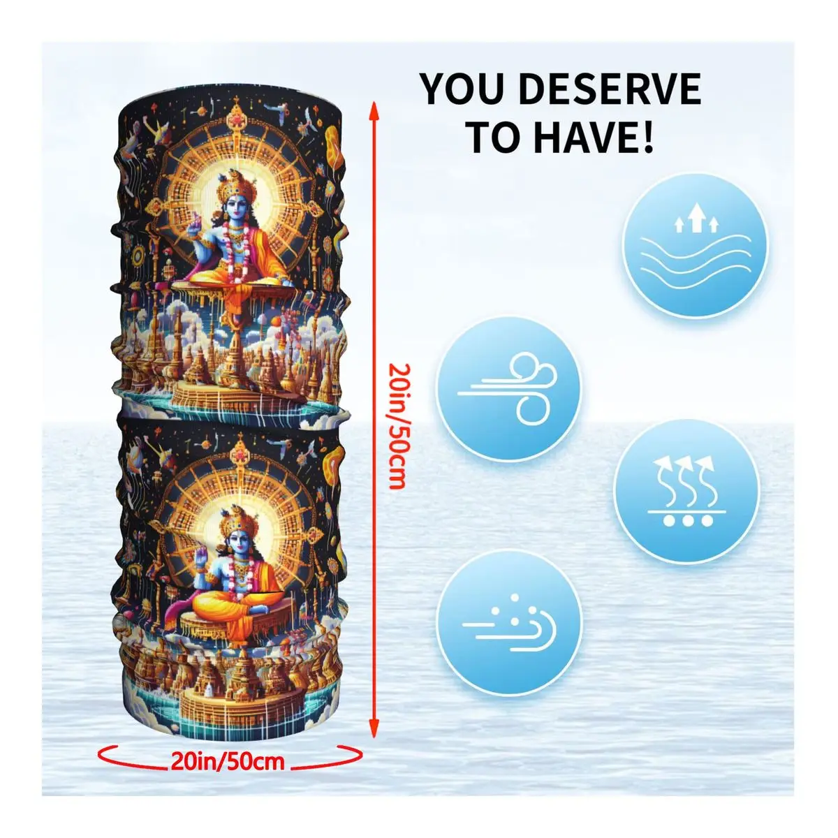 Beautiful Dance Scarf Neckerchief Neck Face Mask Polyester