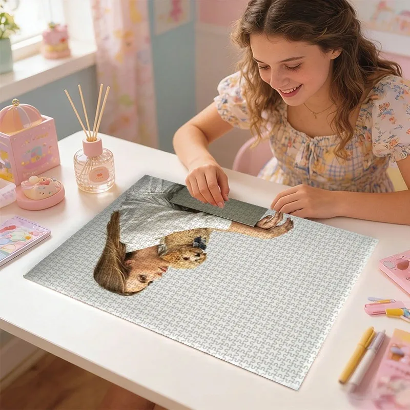 35/300/500/1000pcs Personalized Custom Photo Puzzle Wedding Photos for Birthday Wedding Valentine's Day Gift