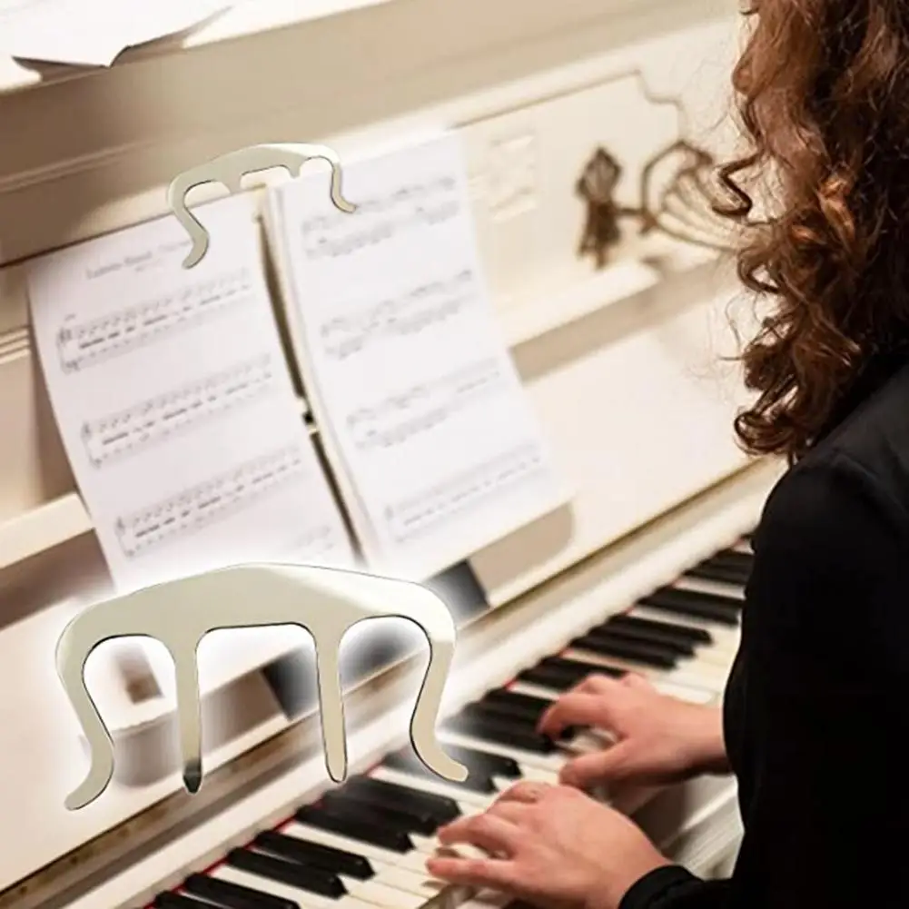 Anti-break Professional Rust-proof Music Book Clip Solid Color Musical Instruments Accessories