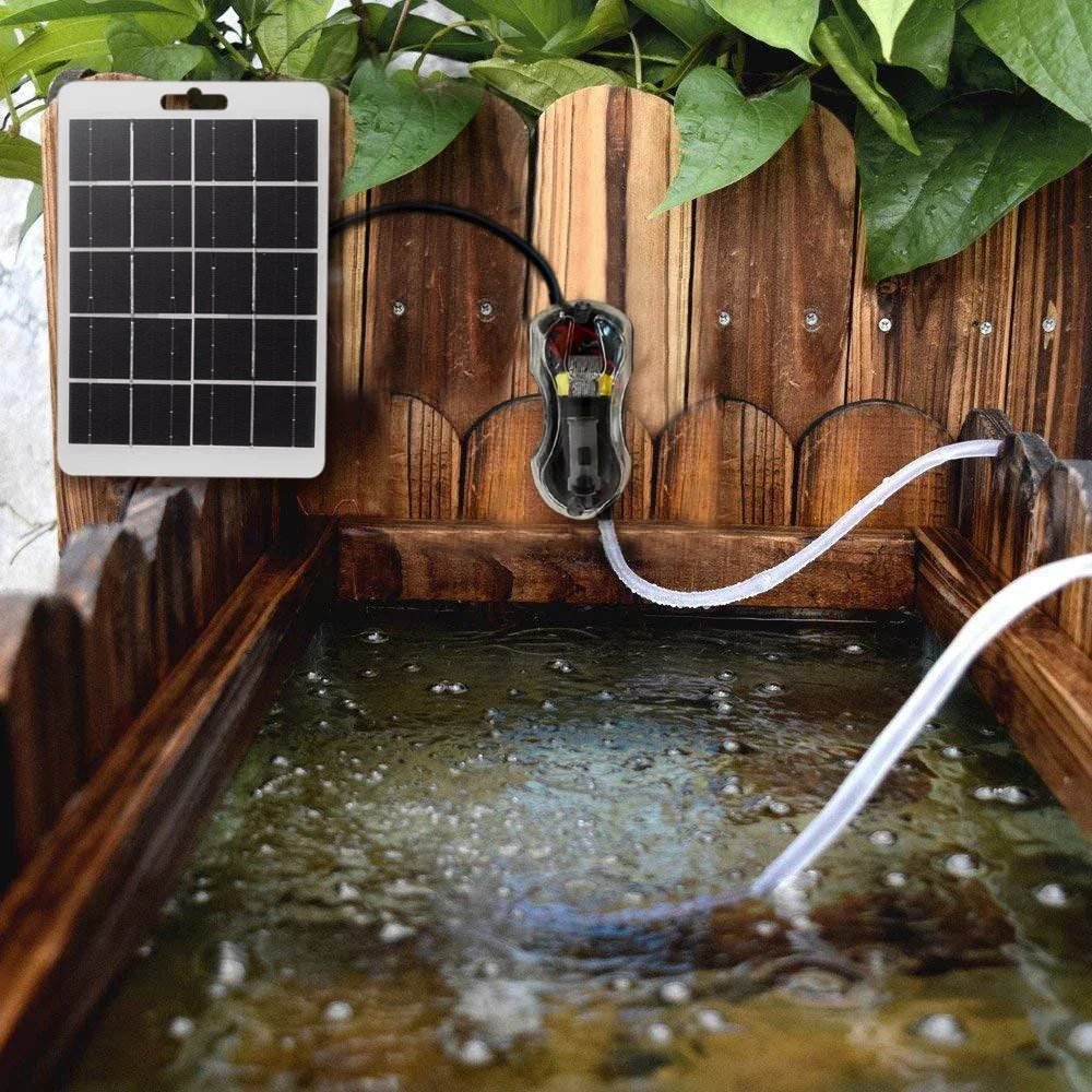 Solar Powered Oxygenator Water Oxygen Pump Pond Aerator Aquarium Air Pump Silent Oxygenation of Outdoor Fishing Pool