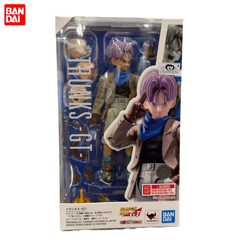 

Genuine Bandai SHF Dragon Ball GT Trunks Teenage Dragon Ball GT Trunks Action Figure Toy Doll Gift Collectible in Stock