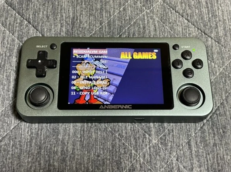 Original RG351M Game Console 3.5-inch IPS Screen 1GB+64GB Retro Handheld DS GB GBA GBC WSX MSX N64 SMD MAME Games WiFi Connect