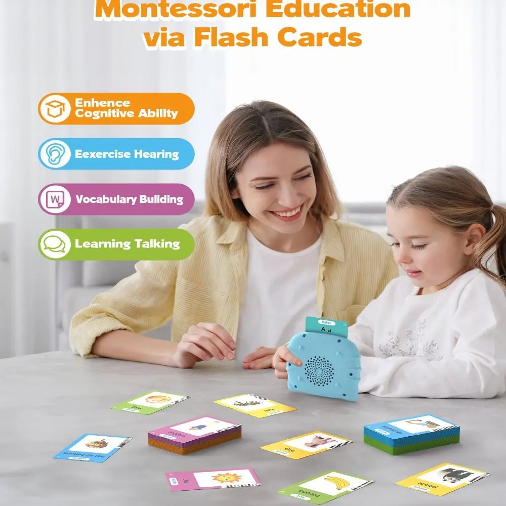 224 بطاقة لغز آلة بطاقة الإنجليزية المحمولة دائم التعليم المبكر آلة بطاقة الصوت بطاقة الإدراج