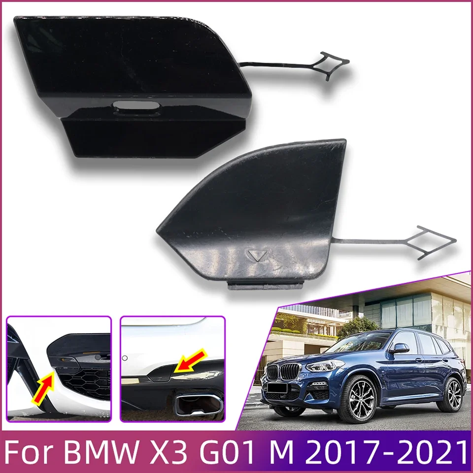 

Front Rear Bumper Towing Hook Cover Hauling Cap Decoration Shell For BMW X3 G01 M 2017-2021 #51118064606 51118092755 51118078694