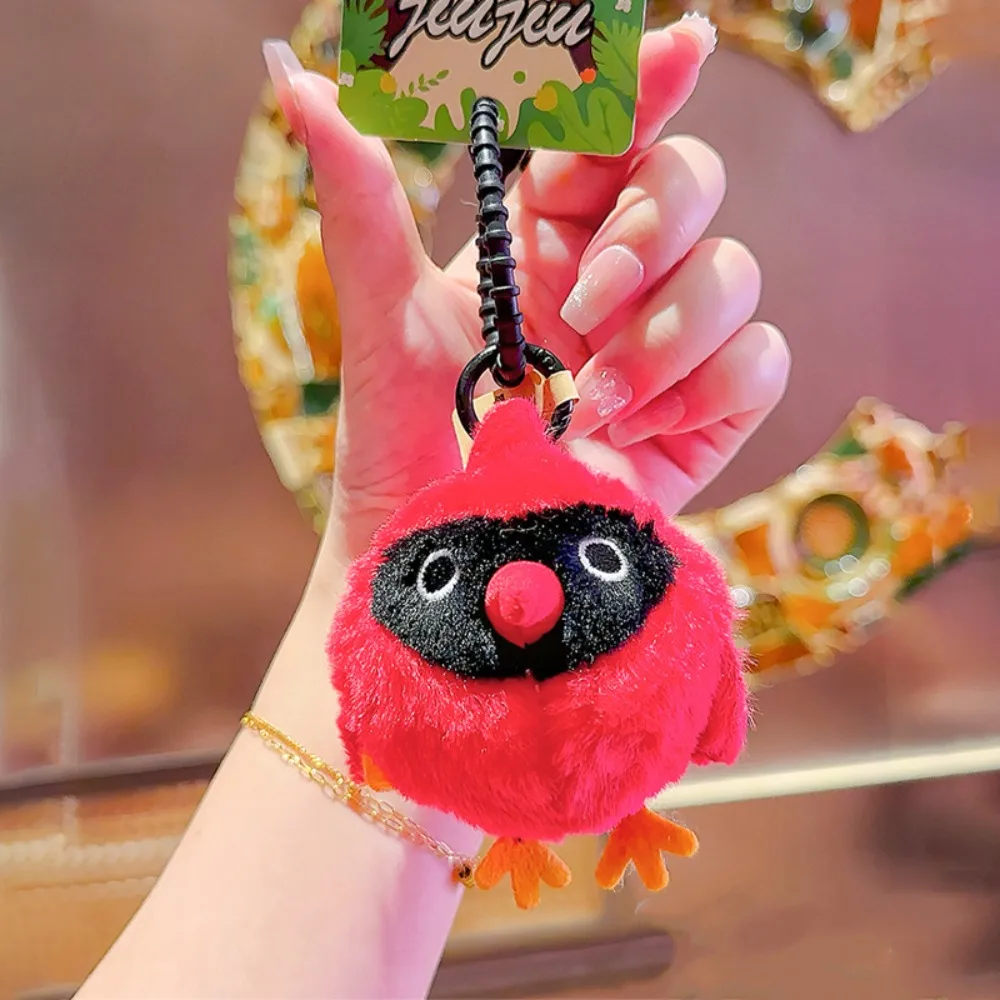 Lovely Kawaii Egg Laying keychain Spit Bubble Cartoon Animals Plush Bird Keyring Lifelike Soft Backpack Pendant Woman