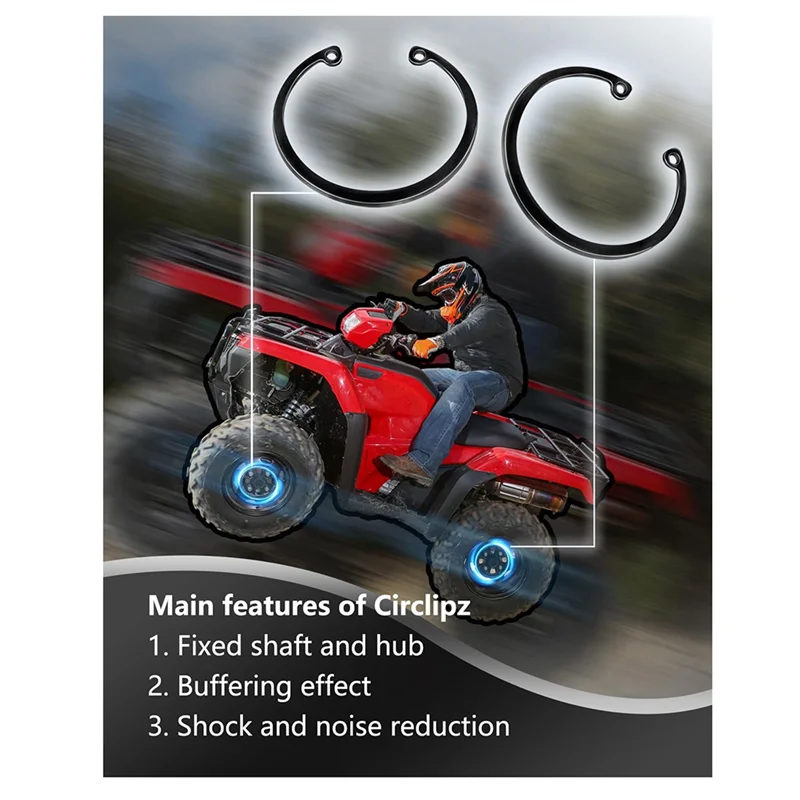 BAAG-ด้านหน้า Heavy Duty ชุดแบริ่งล้อสําหรับ Honda Rancher 420 Rubicon 500 520 2014-2024 เปลี่ยน 91051-HR3-A21 90651-HR3-A20