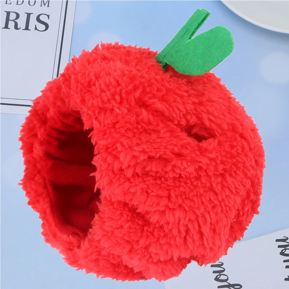 

Cat Apple Hat Headpiece Pet Headwear Woolen Yarn Soft Comfortable Cosplay Costume Christmas Parade Decorative Pet Headband