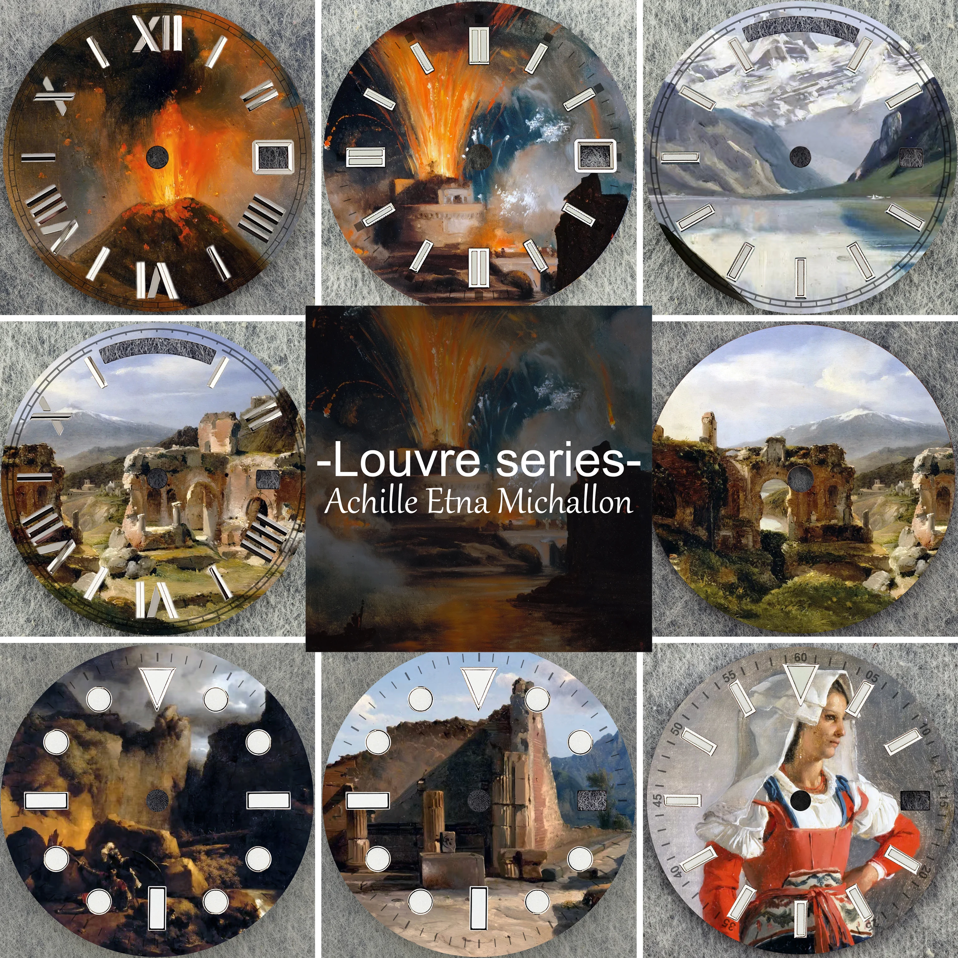 

28.5/29mm Dial Michallon Series High-Quality Artistic Watch Dial for Miyota 8285/NH35 Movement with C3 Luminous