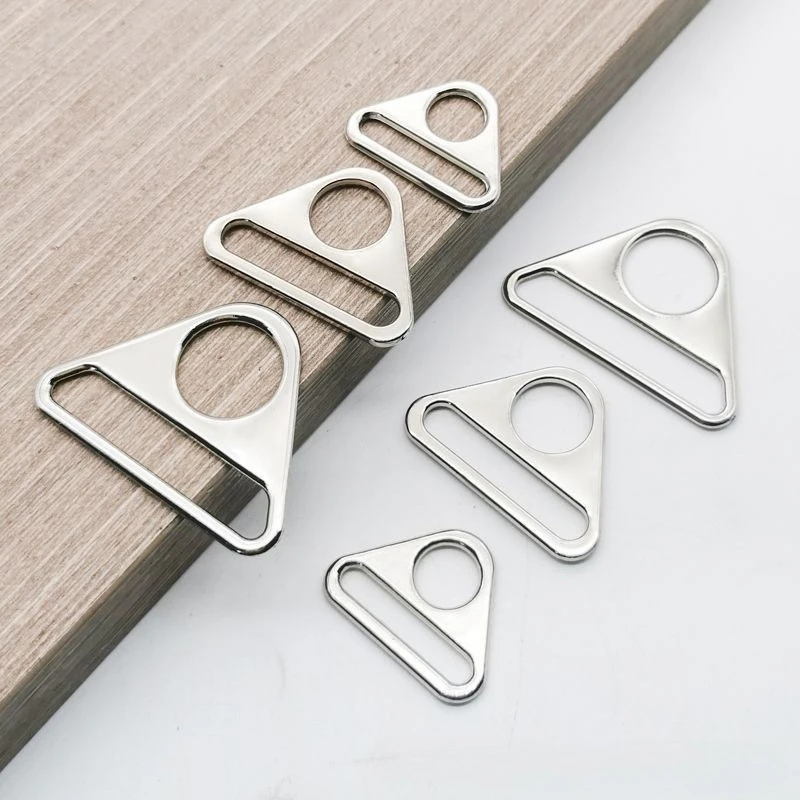 304 Stainless Steel Triangle Slider Buckles Smooth Metal Bag Webbing Adjuster Buckle