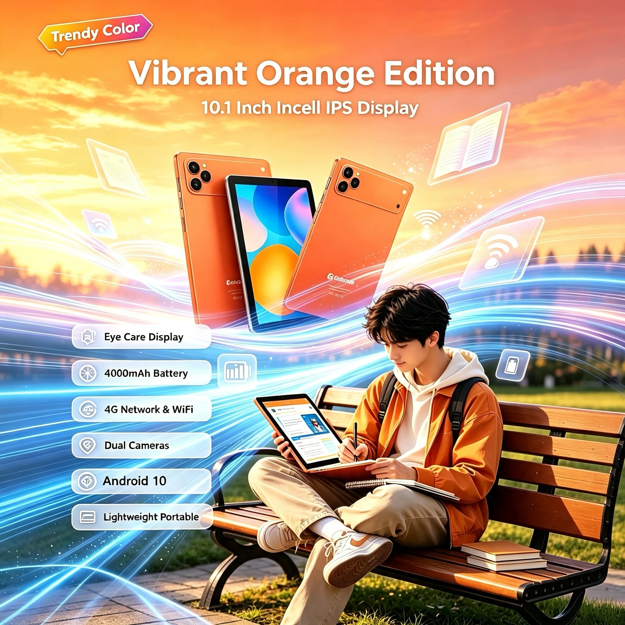 I17 Pro Max Tablet Handheld Flat Display 4G Call Game Console 10.1-inch Incell Screen Wifi 4000mAh Battery Android 10 Kids Gifts view 4