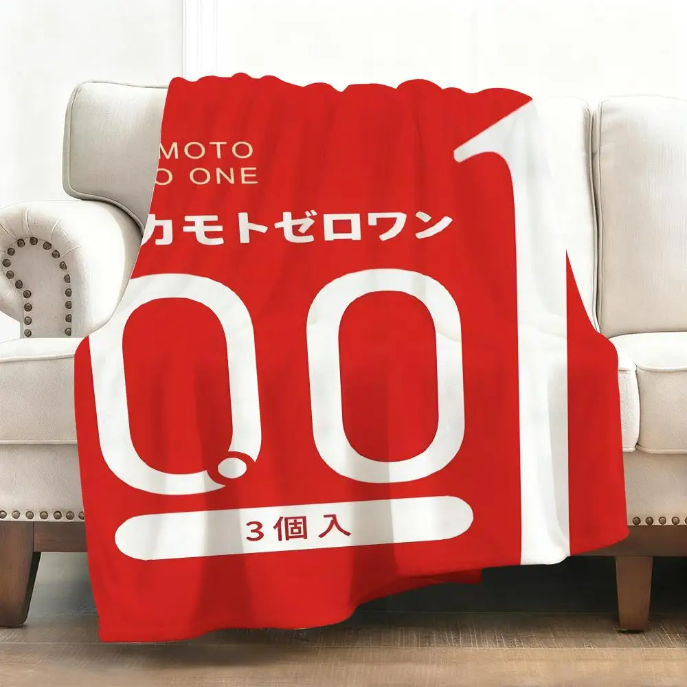 

Funny Okamoto Throw Soft Flannel Blanket Warm Knee Skin-Friendly Throw for Sofa Office Bed Traveling Winter Oversize