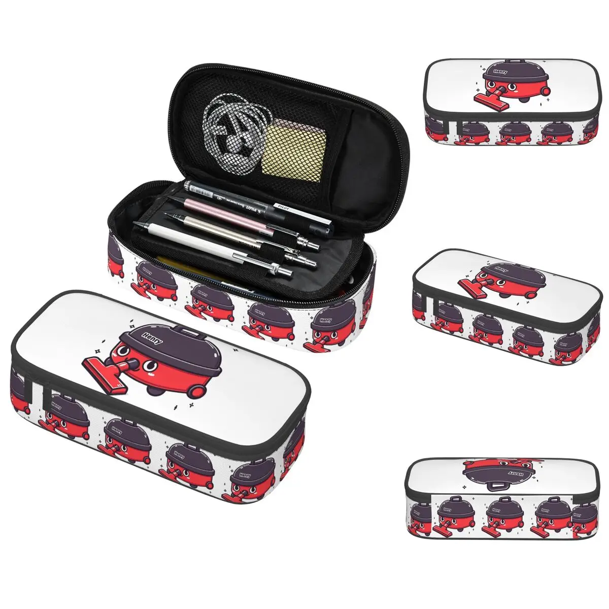 Henry The Hoover Estojo de lápis para meninos e meninas, presentes, caixa de caneta, bolsa de lápis, material de papelaria, porta-canetas