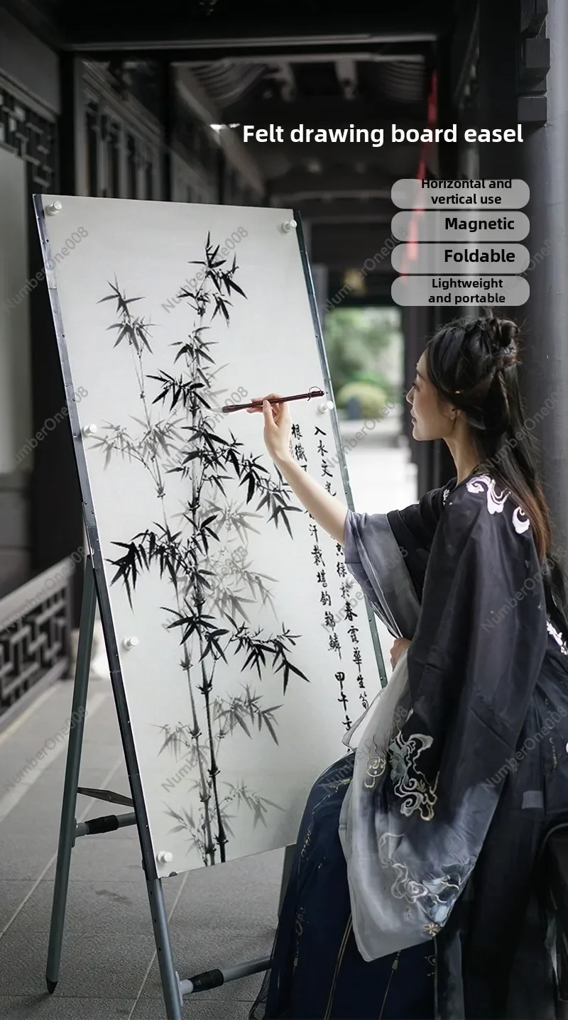 Sketch Board Four-foot Magnetic Magnet Folding Artboard Easel Outdoor Portable