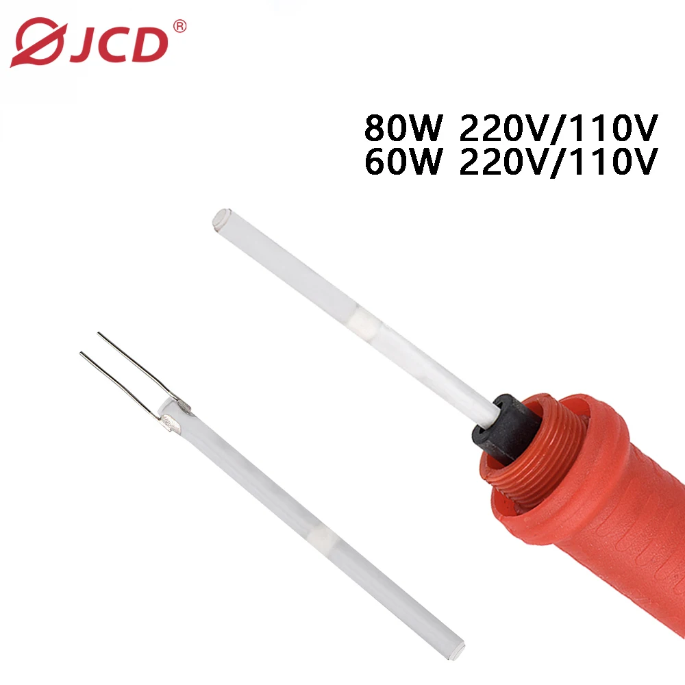 JCD elektryczna lutownica podgrzewacz regulowana temperatura 220V 110V 80W 60W ceramiczny wewnętrzny element grzejny 908 908S spawanie