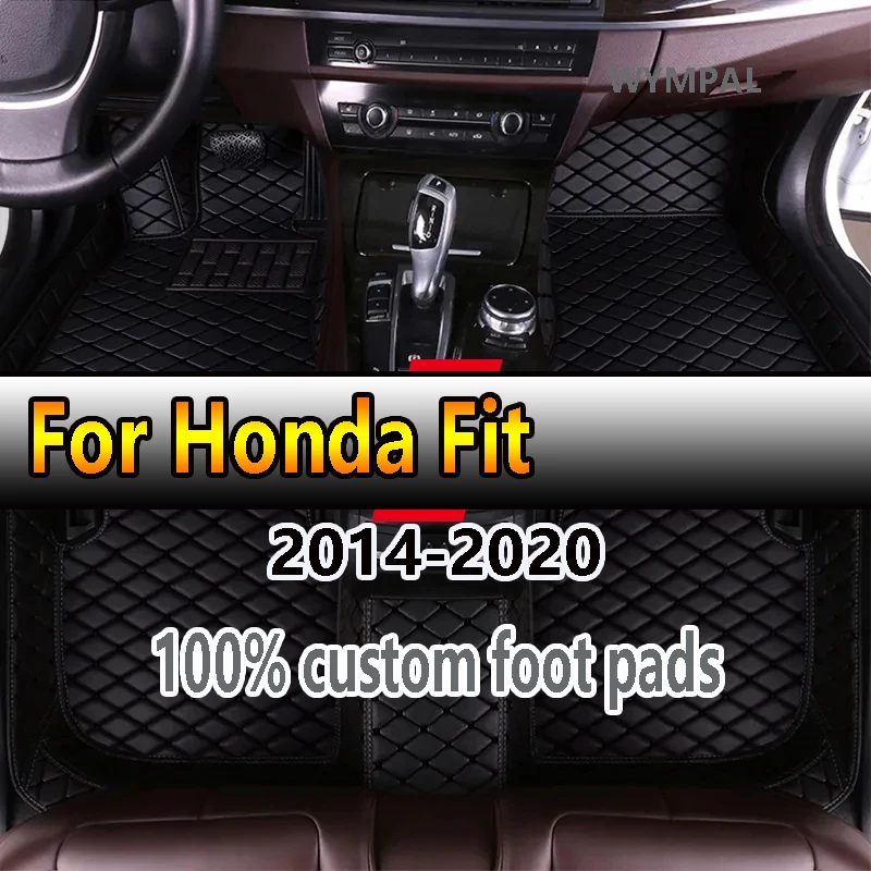 

Floor Mats Car For Honda Fit Jazz Hybrid GP5 GP6 2014~2020 Waterproof Protection Floor Mat Alfonbrillas De Coche Car Accessories