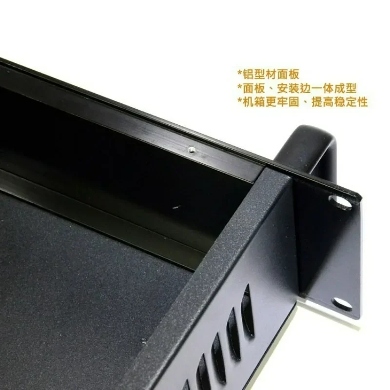 19 Inch 2U DIY Server Chassis for Data Switch Box, Rackmount Network Equipment Enclosure, 425x88x250mm