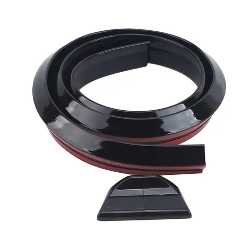 범용 자동차 스타일링 5D 탄소 섬유 고무 리어 범퍼 트렁크 립 스포일러, DIY 개조 스포일러 스타일링, 1.5M