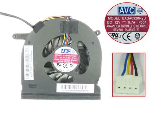 

AVC BASA0920R2U P001 Server Cooling Fan DC 12V 0.7A 4-Wire