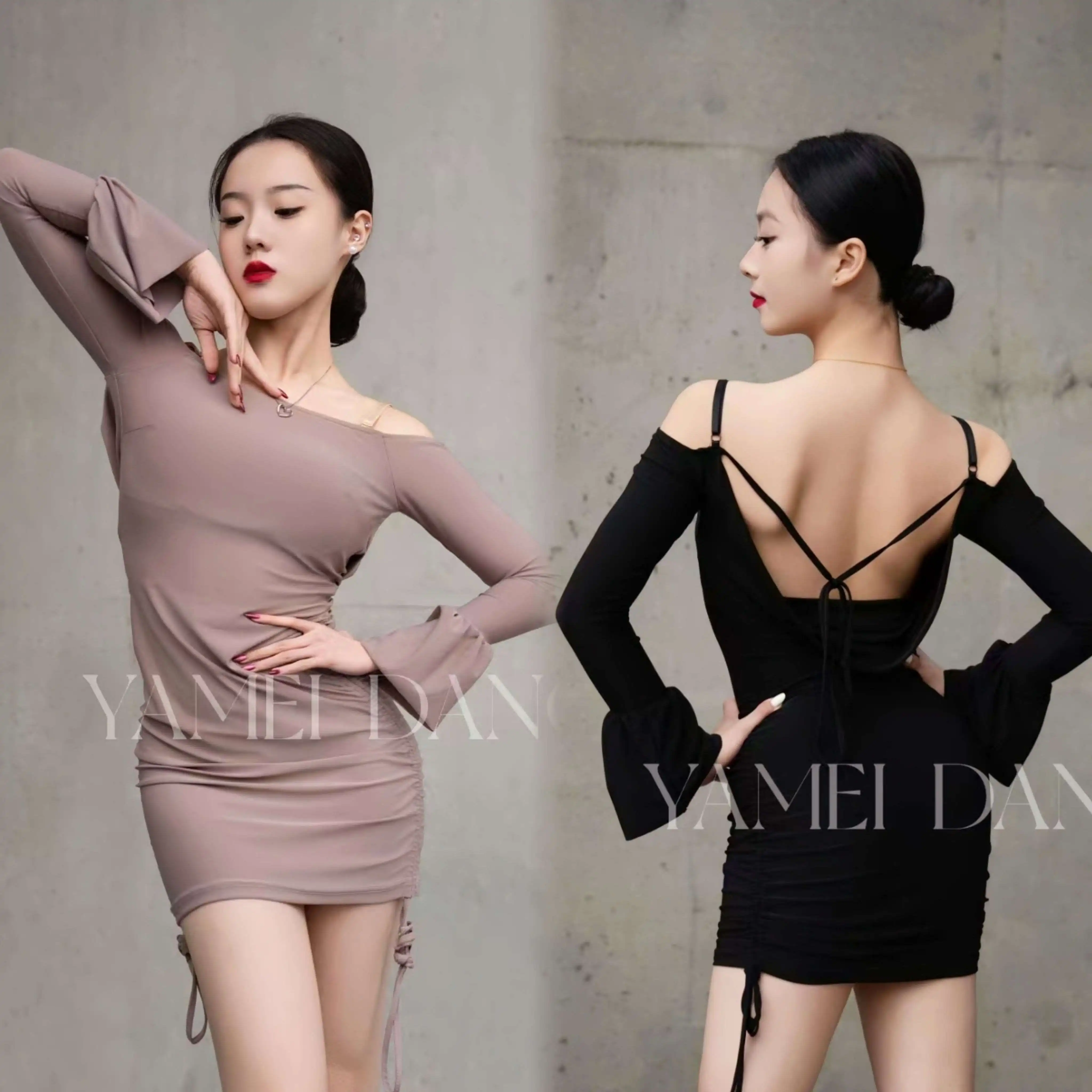 

Women'S Samba Rumba Latin Dance Dress Adults Chacha Latin Dance Competition Costume Ladies Practice Dance Dresses SL12391