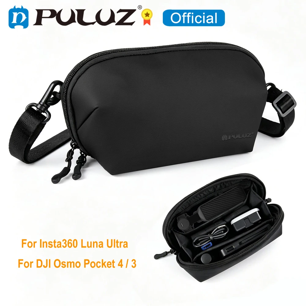 Image of PULUZ Regenfeste Kamera-Aufbewahrungstasche für Insta360 Luna Ultra / Xtra Muse, für DJI Osmo Pocket 4 3 Kamera-Handtasche