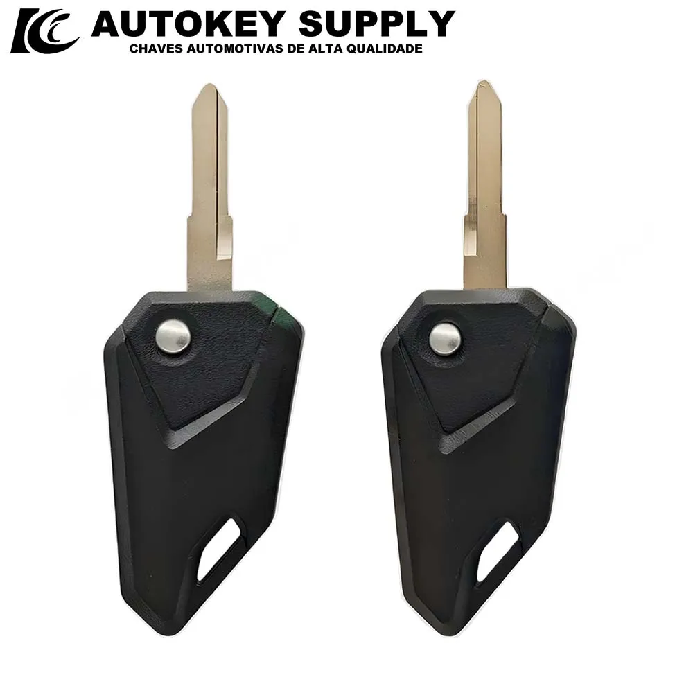 Autokeysupply Uncut Blank Blade Modified Folding motorcycle key right/left embryo For Honda