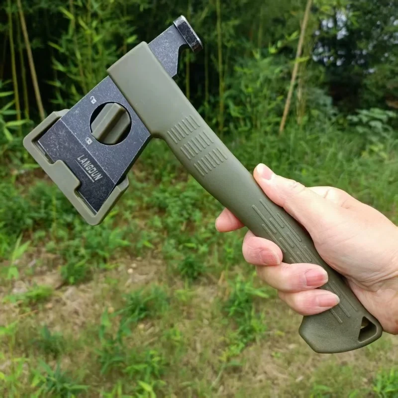Outdoor Multifunctional Mountaineering Chopping Wood Self-defense Window Breaking Axe Lightweight Household Hand Tool