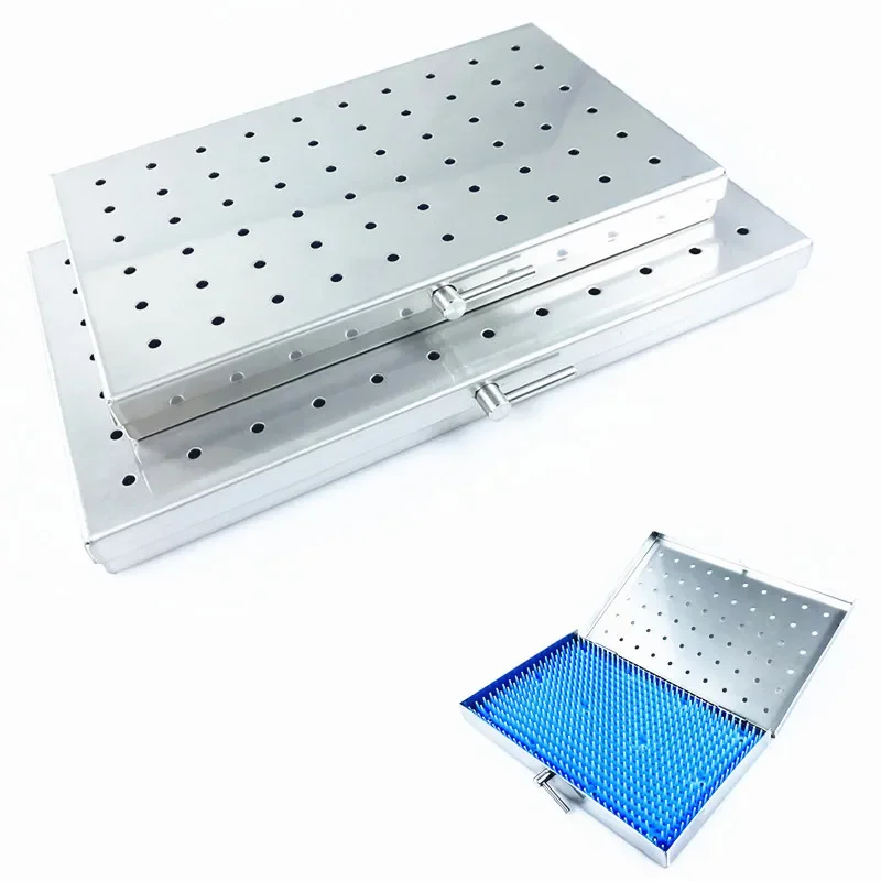 Sterilization Tray Case Stainless Steel Surgical Instrument Disinfection Box Middle/Large Size