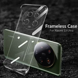 Frameless Clear Hard Back Cover Case On For Xiaomi 13 Ultra Xiaomi13Ultra 5G ShockProof Coque Phone Cases