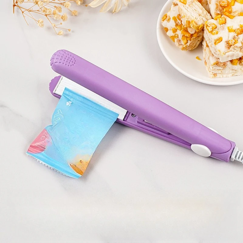 Mini Plastic Bag Sealer Machine Storage Bag Clip Vacuum Sealing Machine Food Snack Packing Seal Kitchen Gadgets