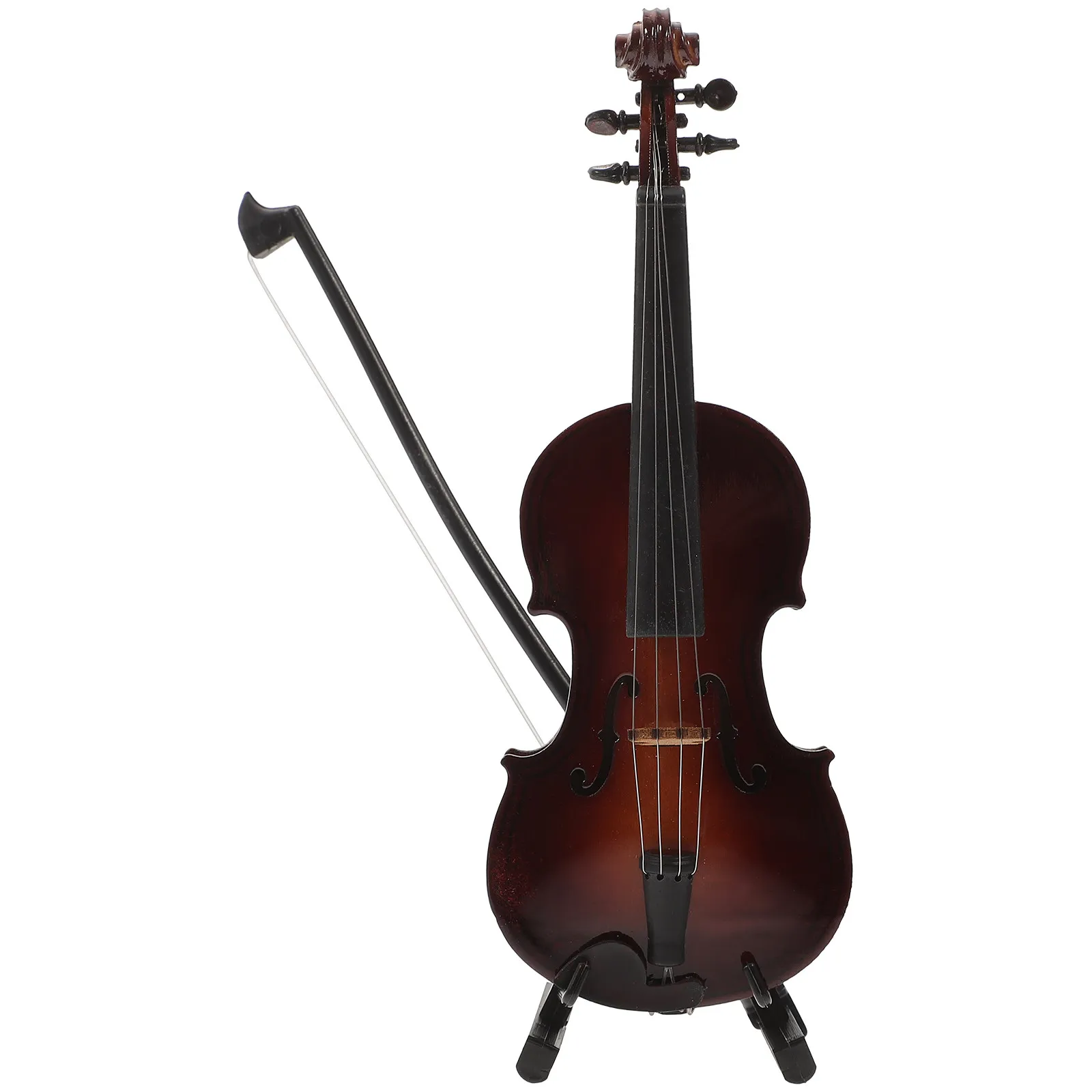 Mini Violin Pendant Simulation Instrument Decor Holiday Hanging Ornament Party Photo Prop Home Wall Tree Window Door Garden