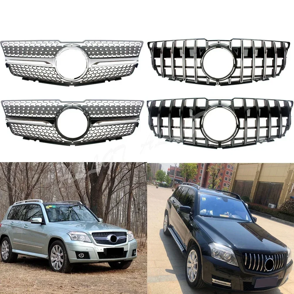 Front Racing Facelift Bumper Grille Upper Grill For Mercedes-Benz X204 GLK280 GLK300 GLK350 GLK Class 2008 2009 2010 2011 2012