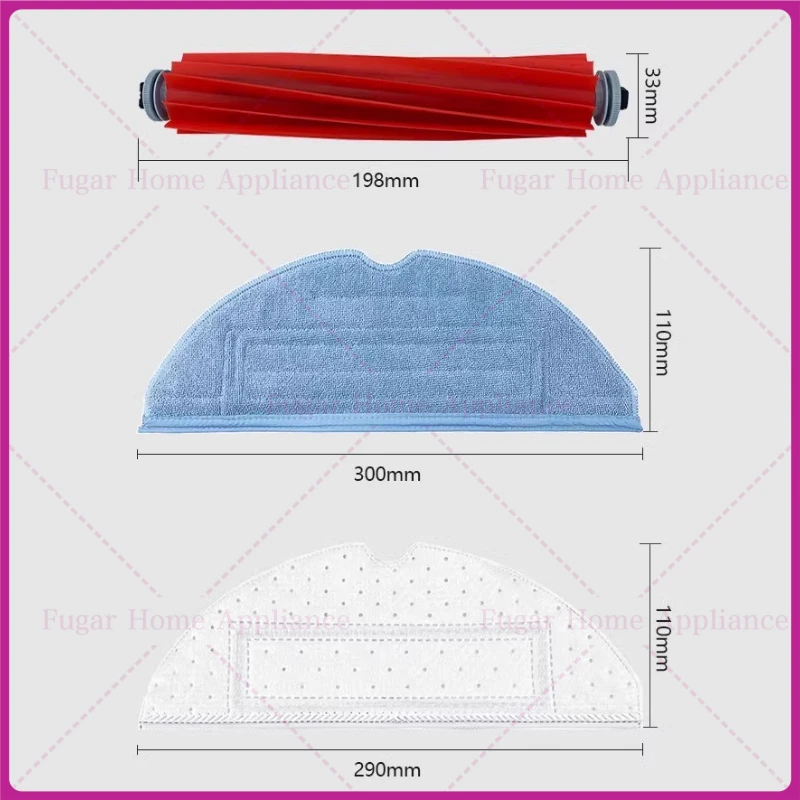 For Roborock sweeping robot accessories T7S/S7/G10S/PLUS roller brush, rag, filter, filter element, side brush, consumables