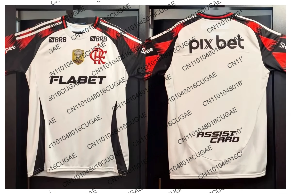 

25-26 Flamengo Style Football Jerseys 3Ds Printed Short Sleeved T-shirt Home Away Kit Sports Top Same for Adults and Children