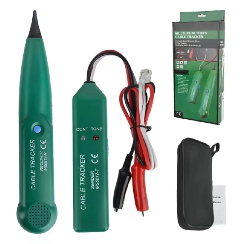 

MAYILON MS6812 Telephone Cable Tracker Tester 100Hz~300KHz Receive Frequency UTP LAN Network Line Finder Tool Send tone 1.5KHz