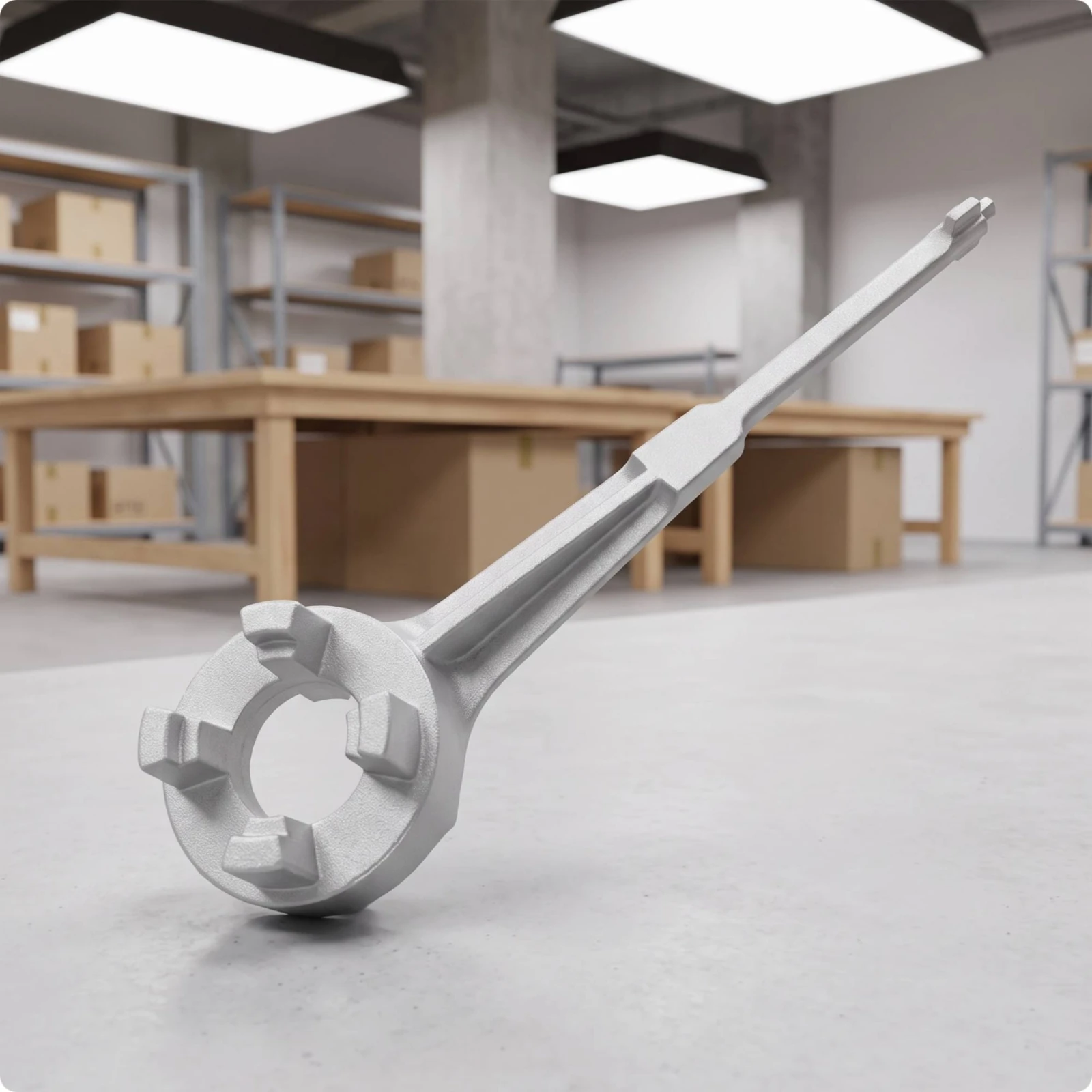 Drum Wrench Lightweight Drum Plug Wrench Spanner Portable Heavy Duty for Maintenance Workers, Warehouses, Factories