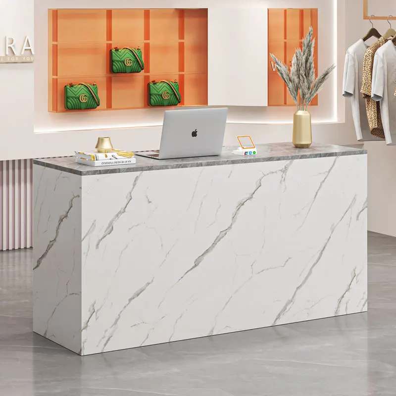 

Прочный маленький черный салон, школьный прямоугольник, стойка регистрации, современный офис