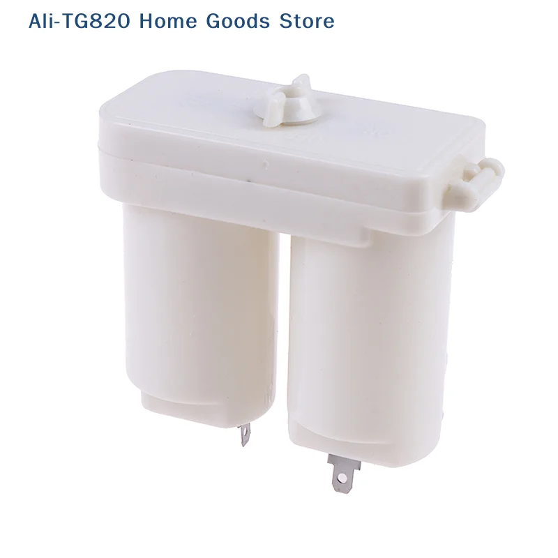 [TG820]Double Compartments Universal Battery Box for Gas Water Heater Accessories Parts Plastic Double Battery Case(white)