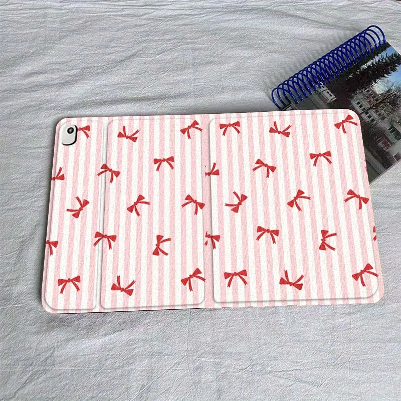

Beautiful bow pattern For iPad Pro Air Mini 1 2 3 4 5 6 7 7th 8th 9th 10th 11th 10.2 9.7 10.5 10.9 11 12.9 Tablet Case