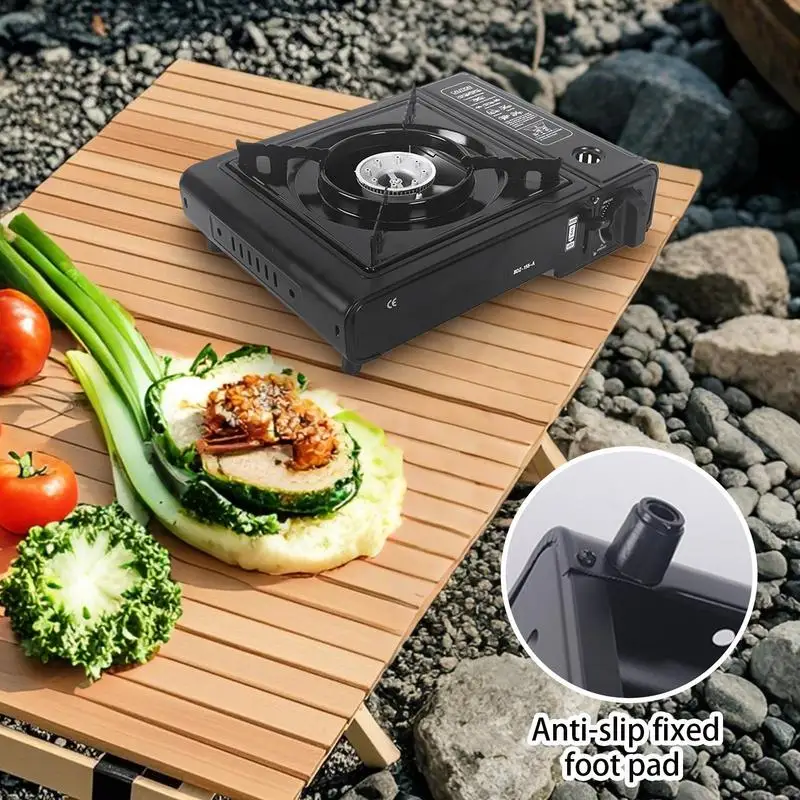 

Backpacking Stove Home Barbecue Burner Multifunctional Quick-Ignite Stove For Hunting Backyard Patio Picnic Hiking Backpacking