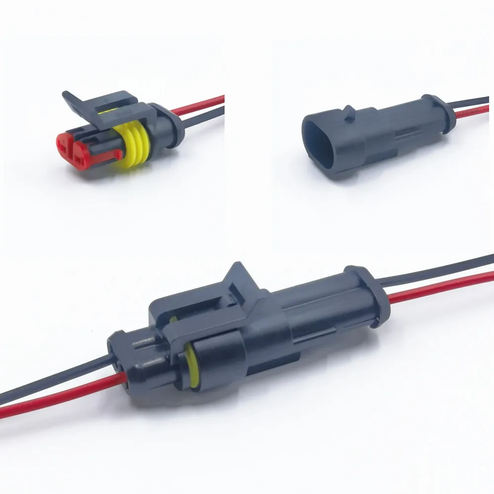 1/2/3/4 Pin Waterdichte Connector, Elektrische Terminal Snelle Connector, 10 Stuks/5Sets, Met Draad, Geschikt Voor Auto 'S, Schepen, Enz.