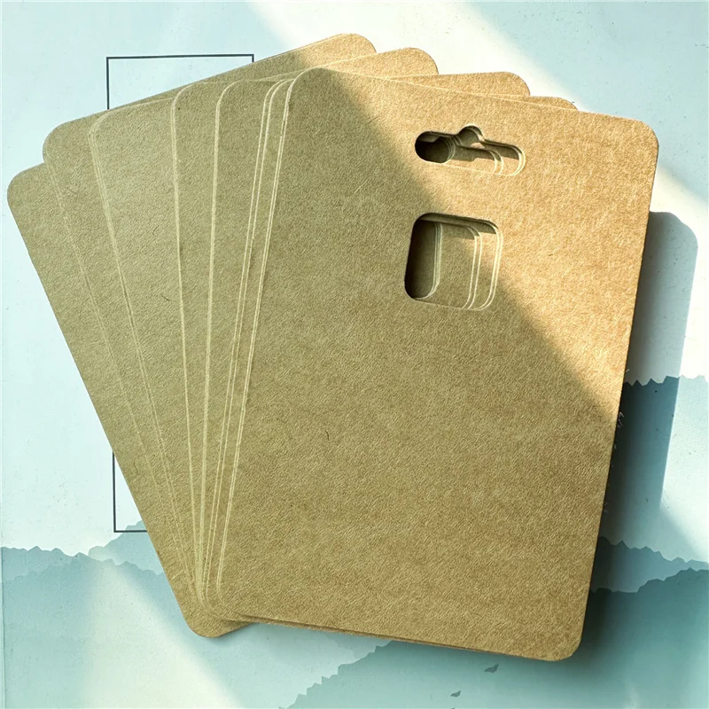 50pcs/lot 11.5x7.5cm Keychain Cards Keyrings Display Cardboard Key Chains Holders Paperboard For Diy Jewelry Packaging Findings