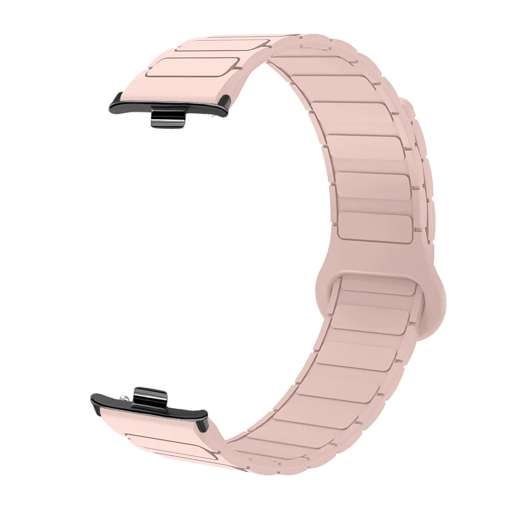 

22mm Silicone Magnetic Watch Strap For Xiaomi Band 8Pro/9Pro Redmi Band 4/5 Armor Style Quick Release Replacement Band Unisex