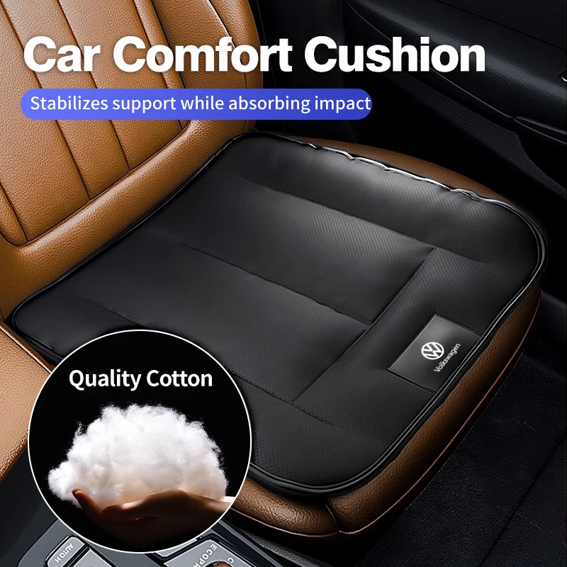 

Car Sticker Hub Caps Universal Leather Car Comfort Cushion Auto Interior Seat Pad For Volkswagen VW Scirocco Jetta Beetle Golf 4