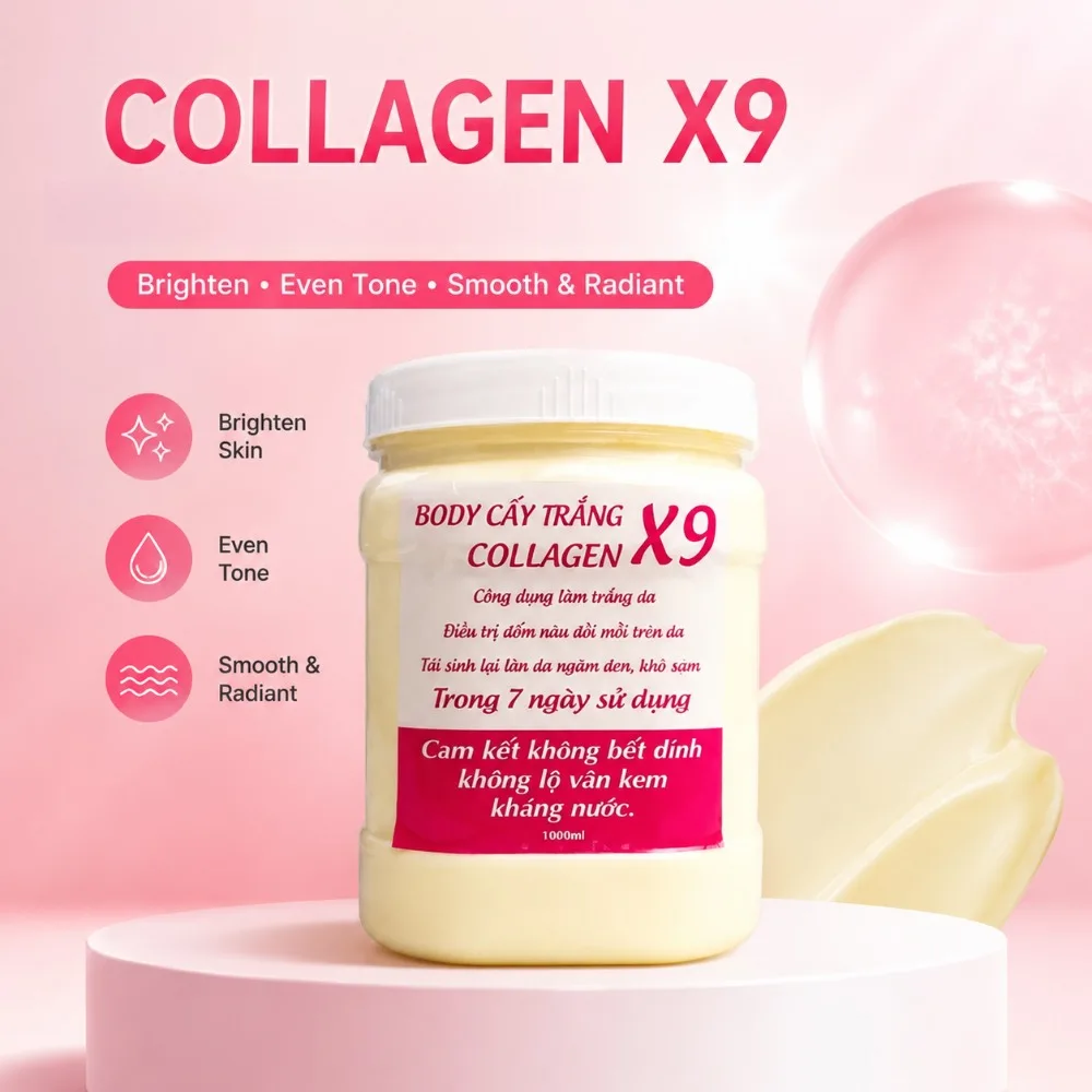 Whitening Brightening Body Lotion 2Pcs Collagen X9 Alpha Arbutin 3+ Non-Sticky Moisturizing Full Body Daily Skin Care Unisex