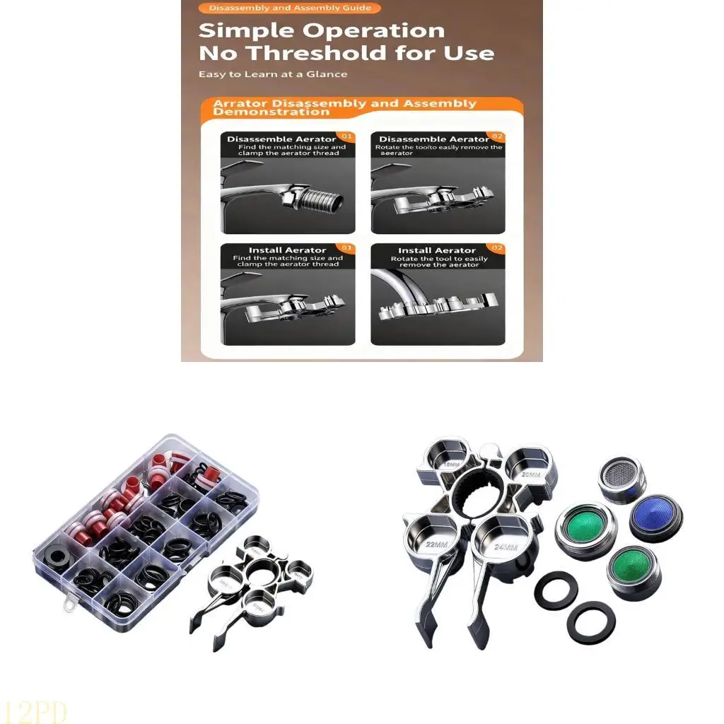 

12PD Универсальный ключ для ремонта крана, ключ из прочного сплава, высокоэффективный инструмент для ремонта, подходит для типов