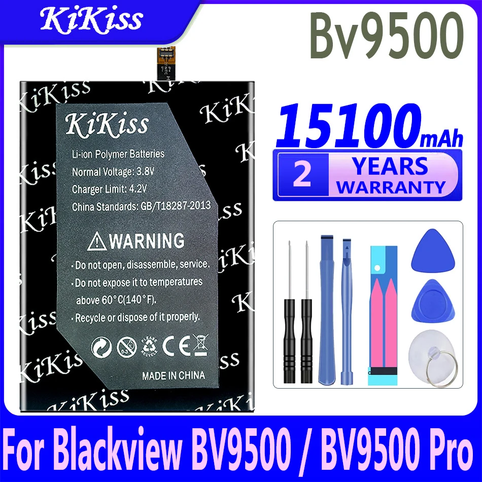 KiKiss 15100mAh BV 9500 Battery for Blackview BV9500 / BV9500 Pro BV9500Pro MT6763T 536380 Phone Batteries